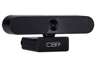 Web-камера CBR CW 870FHD Black, с матрицей 2 МП, разр. видео 1920х1080, USB 2.0, встр. микр. с шумоподавлением, автофокус, кабель 1,8 м,чёрный (1/100)